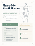40+ Mens Health and Wellness Planner