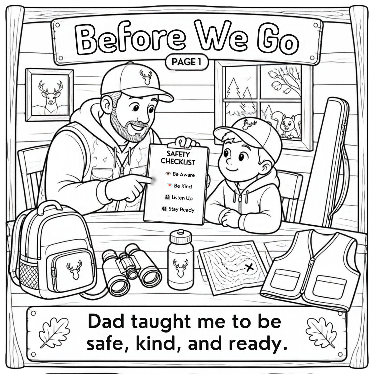My First Hunting Coloring Book