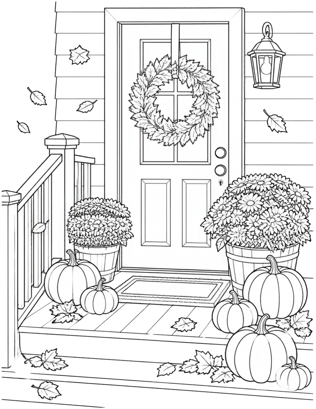 A Little Autumn, A Little Calm” | 8-Page Printable Coloring Pack