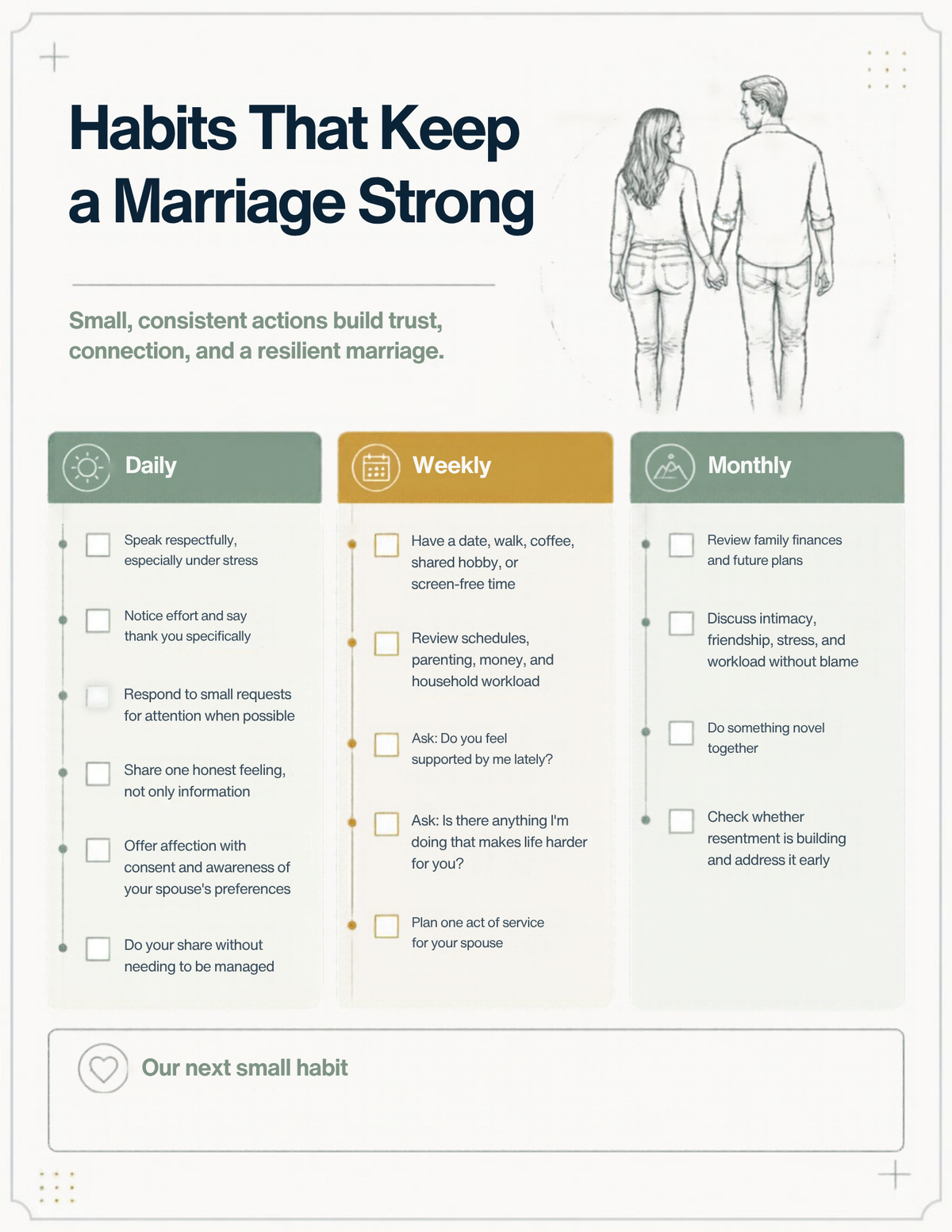 40+ Married Mens Health and wellness Planner