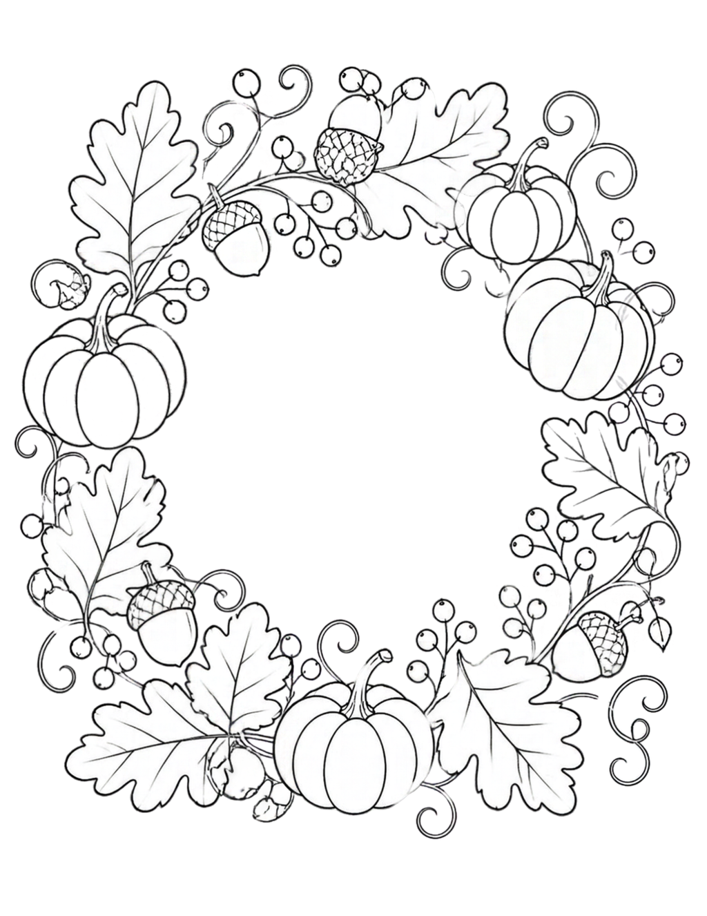 A Little Autumn, A Little Calm” | 8-Page Printable Coloring Pack