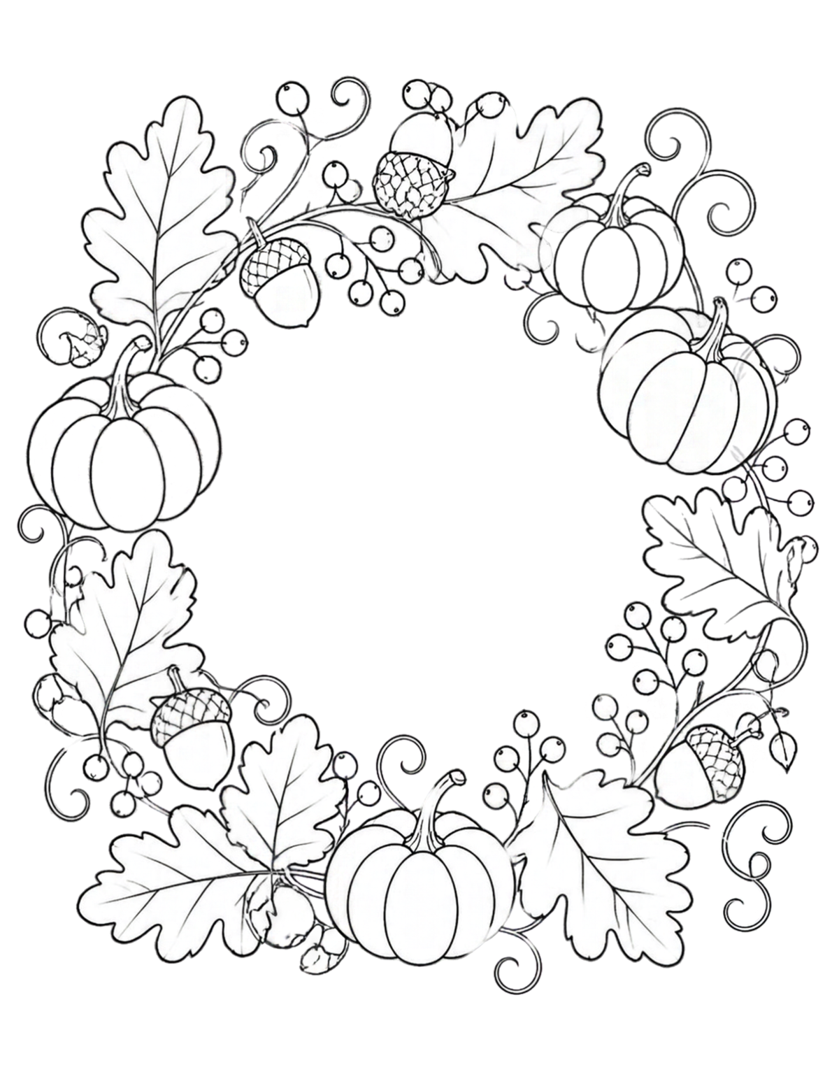 A Little Autumn, A Little Calm” | 8-Page Printable Coloring Pack