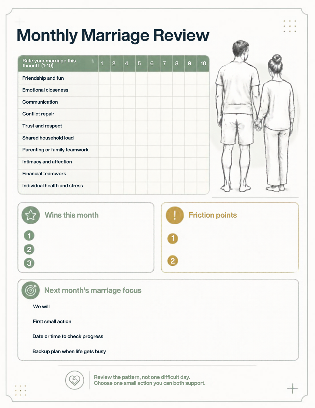 40+ Married Mens Health and wellness Planner