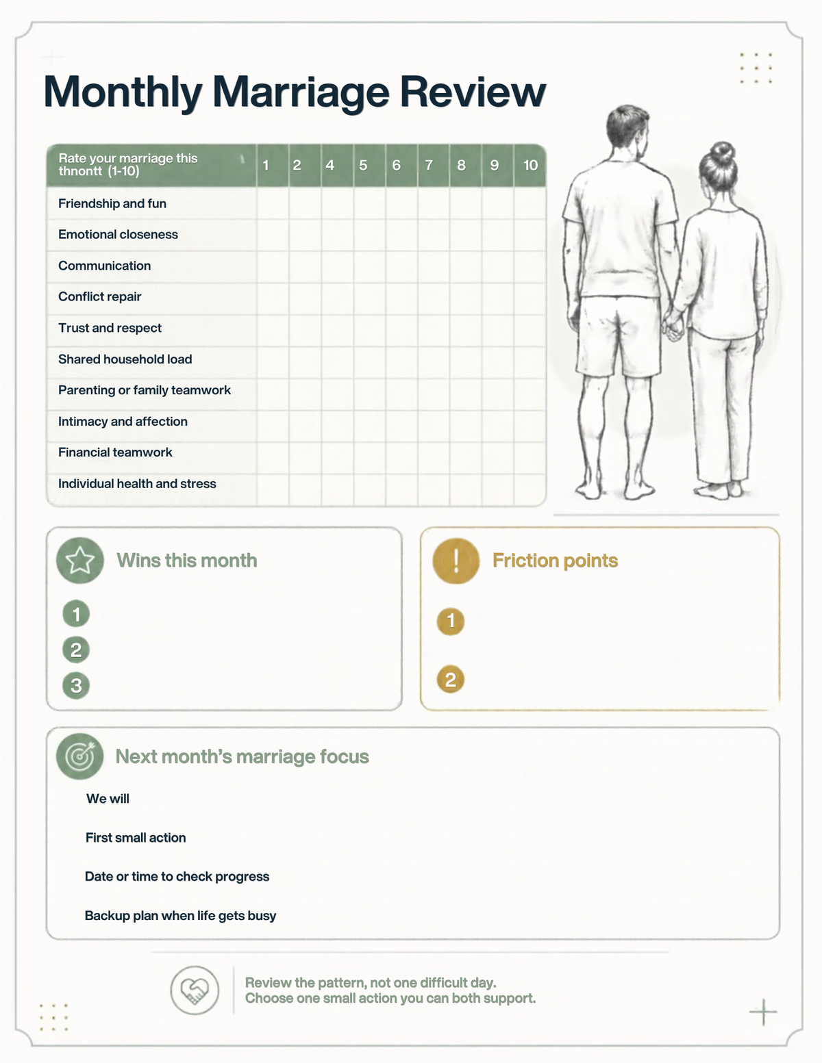 40+ Married Mens Health and wellness Planner
