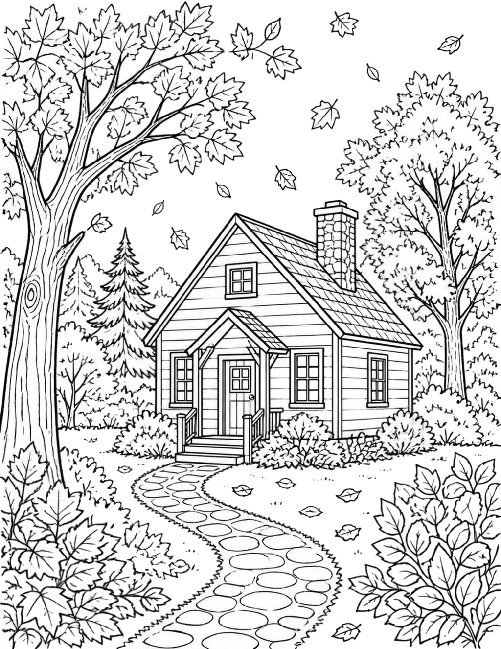 A Little Autumn, A Little Calm” | 8-Page Printable Coloring Pack