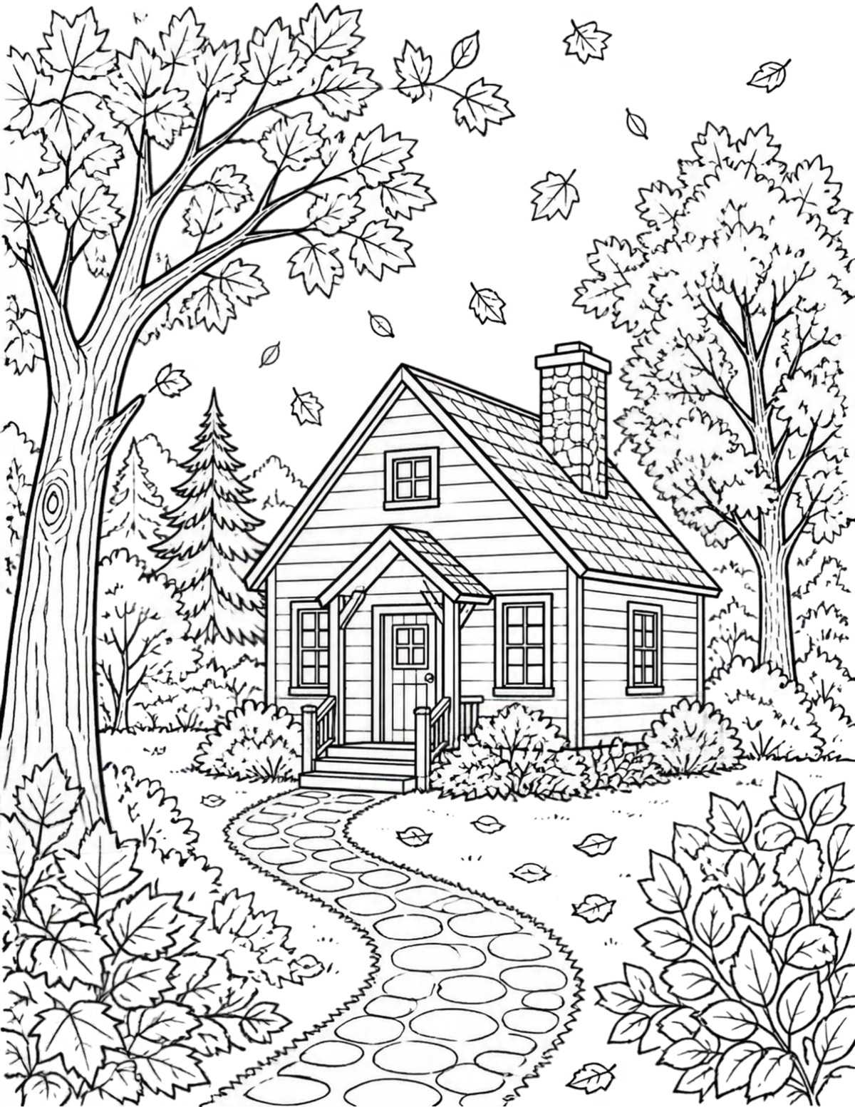 A Little Autumn, A Little Calm” | 8-Page Printable Coloring Pack