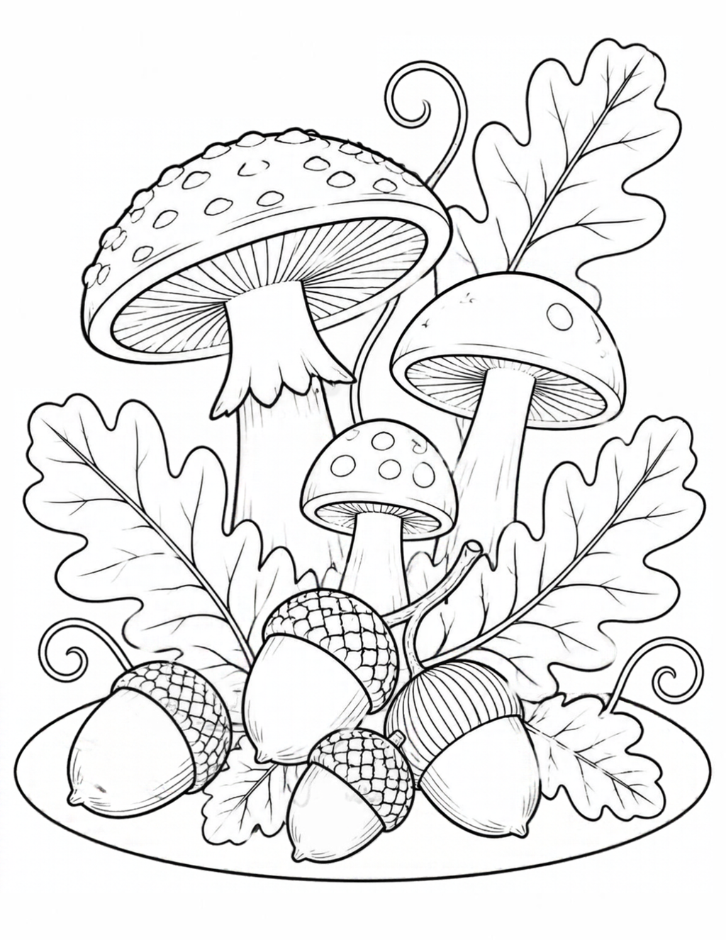 A Little Autumn, A Little Calm” | 8-Page Printable Coloring Pack