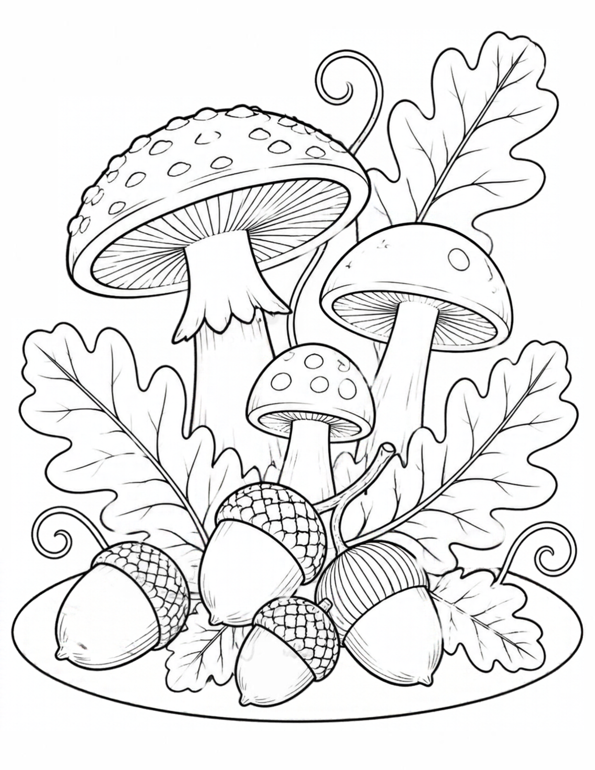 A Little Autumn, A Little Calm” | 8-Page Printable Coloring Pack
